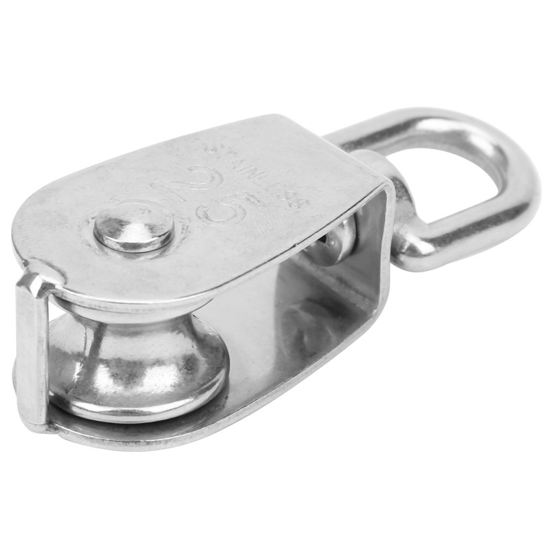 25mm 304 Stainless Steel Heavy Duty Single Wheel Pulley Rigging