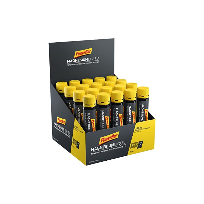 Power Barr Magnesium Liquid Ampoules 20X25ml - Food Supplement with