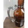 Muster Geschutzt 2L Amber Glass Beer Growler With Ornate Handle