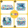 FNJO Toy Storage Bin,Foldable Toy Organizer with Lid, Playroom Organizer,Toy
