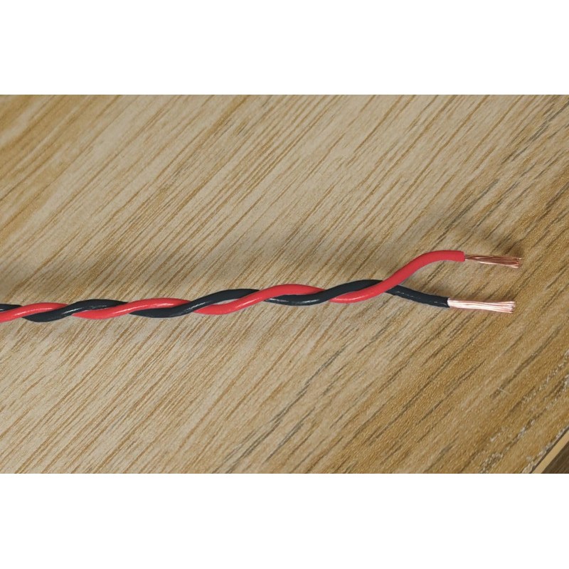 Red & Black Twisted Pair Wire 20 AWG / 0.5mm²