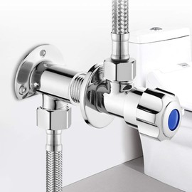 MUNEFE Universal Shower Arm Diverter, Solid Metal Shower Arm Diverter, Brass Shower Arm Diverter Valve for Kitchen and Bathroom(Pair Pack)