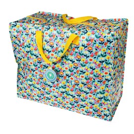 Large Storage Bag with Zip - Strong and Durable 55 x 48 x 28cm 70l - Choice of Design (Butterfly Garden)