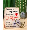 Anniversary I Love You Sign You are My Rock Gift,