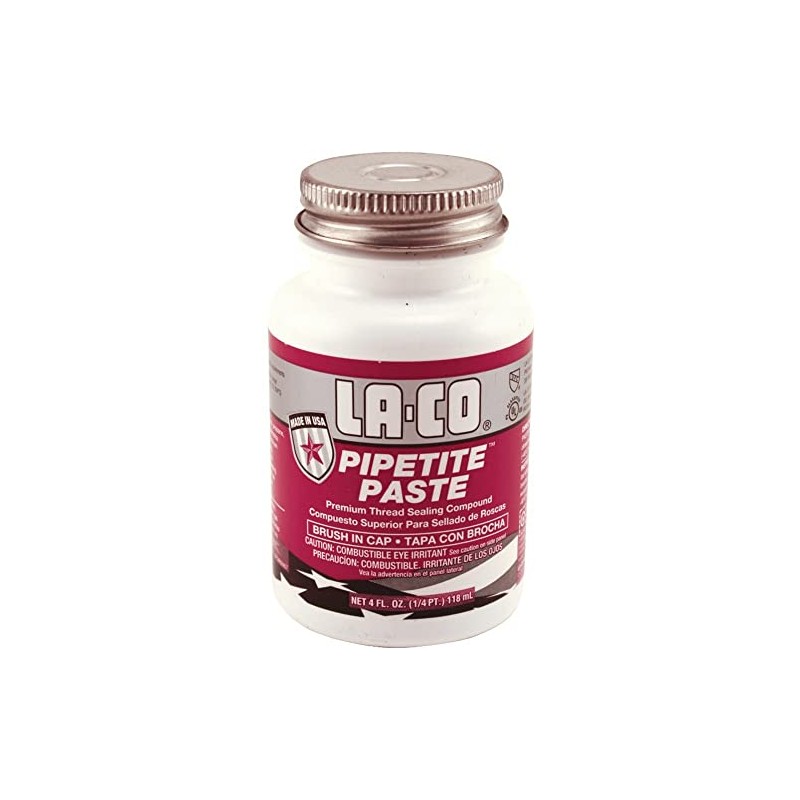 LA-CO PIPETITE Paste Soft Set Thread Compound, 1/4 pt Jar