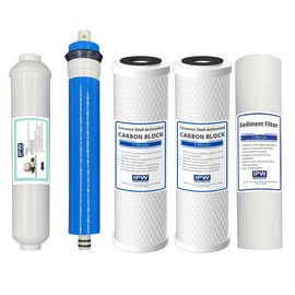 Compatible to Honeywell RO-9100 Compatible 5 Stage Reverse Osmosis Replacement Filter Bundle (50 GPD, Universal)