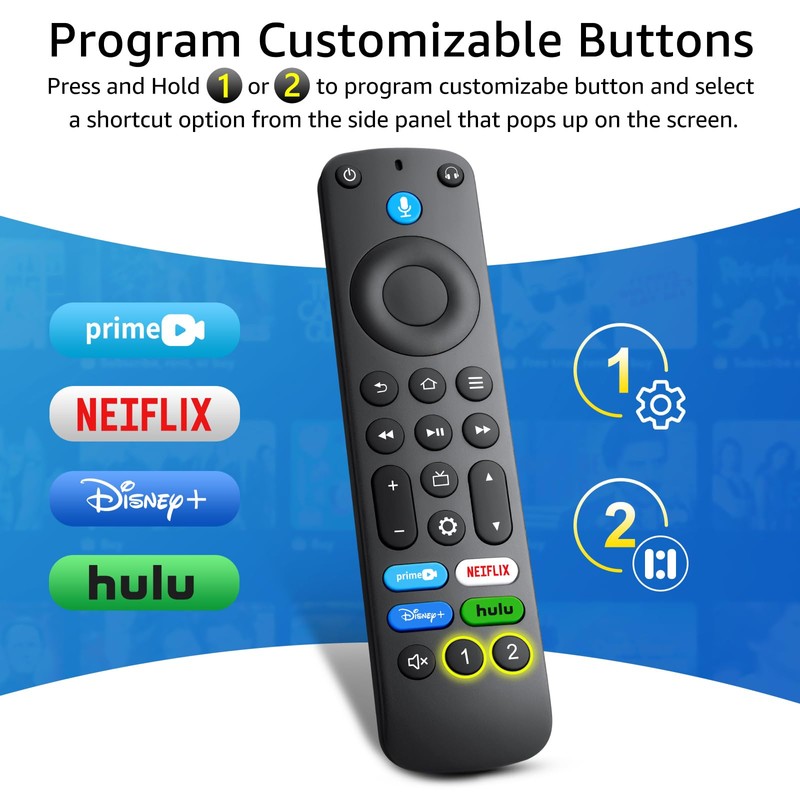 for Fire-Stick-Remote-Replacement,Voice TV Remote Control for Insignia Smart TV/Cube Streaming