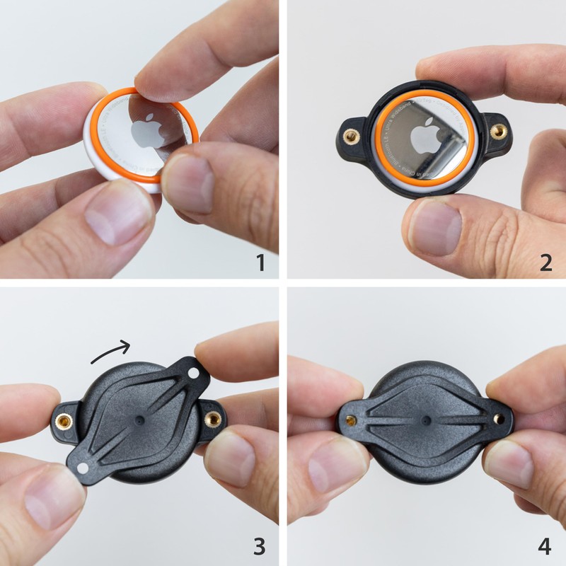 Elevation Lab TagVault™ Compact AirTag Dog Collar Mount - IP68