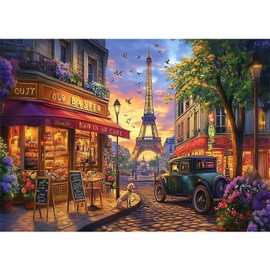 Yunlus Jigsaw Puzzles for Adults 1000 Pieces Impossible Hard Difficult Challenging Puzzles for Adults 1000pc Puzzle Charming Paris Street Jigsaw Puzzle 1000 Pieces 28 x 20 inches