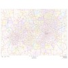 Dallas - Fort Worth, Texas Zip Codes - 48" x