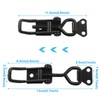 OSVJE 4 Pack Heavy Duty Toggle Clamp, Adjustable Black Toggle
