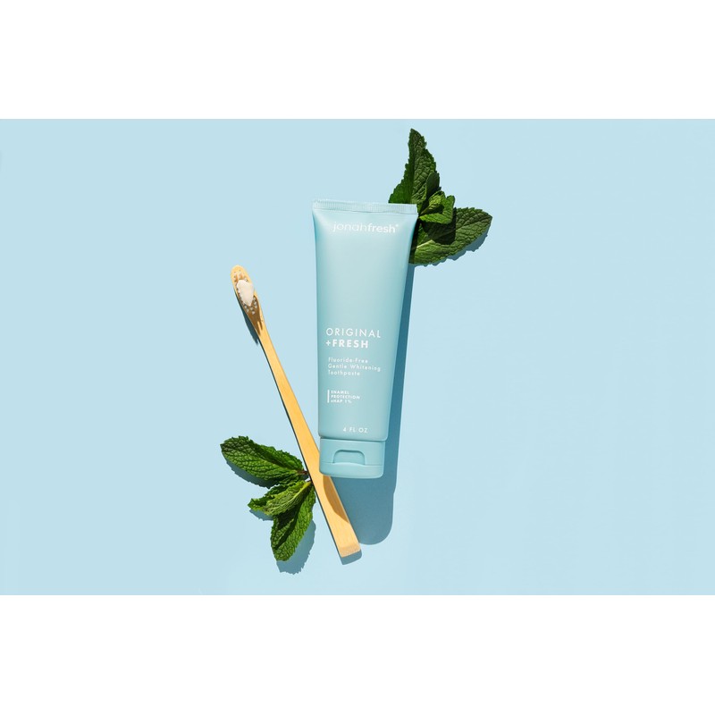 Jonah Fresh Fluoride-Free Nano Hydroxyapatite Toothpaste - Gentle Whitening, Re