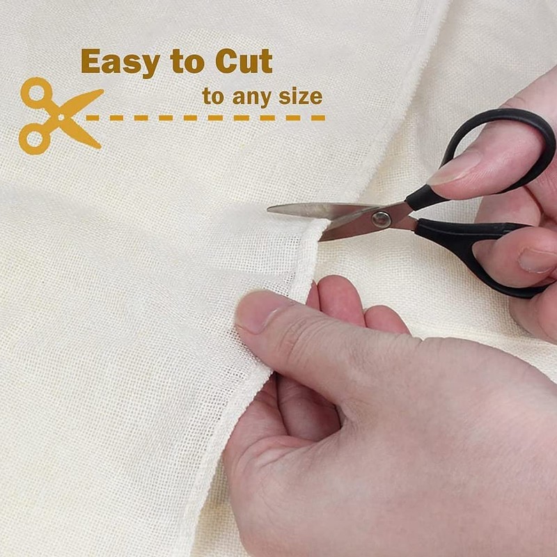 Ahvqevn 6 Pack Cheesecloth, Unbleached Pure Cotton Muslin Cloth, Soft