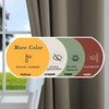 Mrs.Naturall - Cortinas opacas con ojales para recámara, 52 x