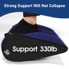 LuxoCare Inflatable Wedge Pillow, Lumbar Support Pillow, Neck Pillow, Leg
