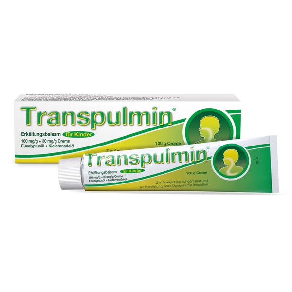 Transpulmin Cold Balm for Children: Soothing Balm for Colds, Coughs and Runny Nose 100g