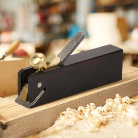 Ejoyous Mini Ebony Wood Planer, 3 inch, Hand Tool, DIY Woodcraft Gadgets w/Planer Blade & Metal Fixer, for Woodworking, Wood Planing