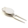 divot tool white golf ball white golf ball green fork