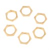 40pcs Brass Hex Lock Nuts G1/8 G1/4 G3/8 G1/2 G3/4