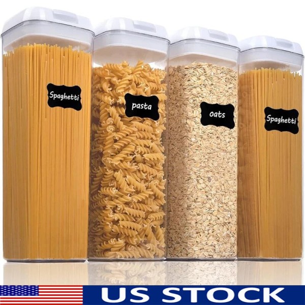 Airtight Food Storage Containers 4 PCS BPA Free W/ Easy