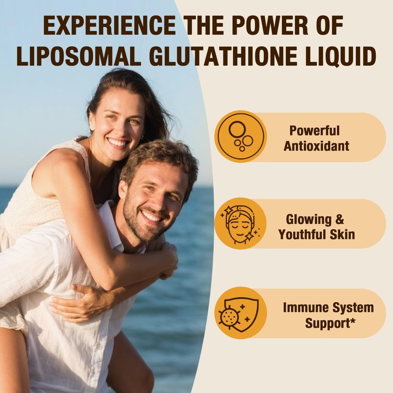 Liposomal Glutathione Liquid 2000MG – Antioxidant Detox Supplement for Women