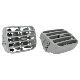 Finao Autoparts® 2 x Car Dashboard Air Vent Grille Grey