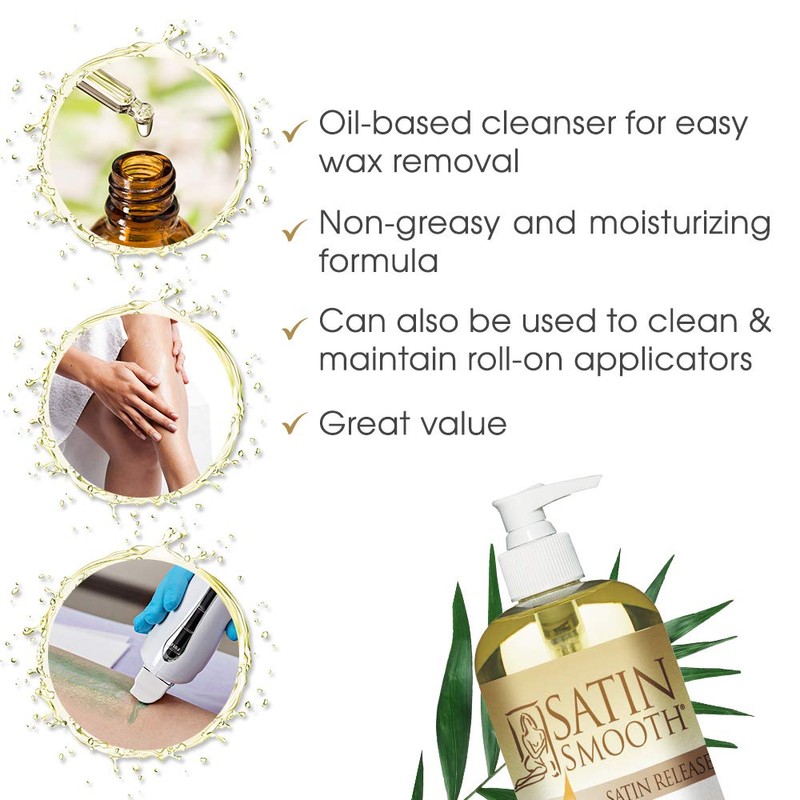 Satin Smooth Satin Release Wax Residue Remover Oil, Post-Wax Treatment