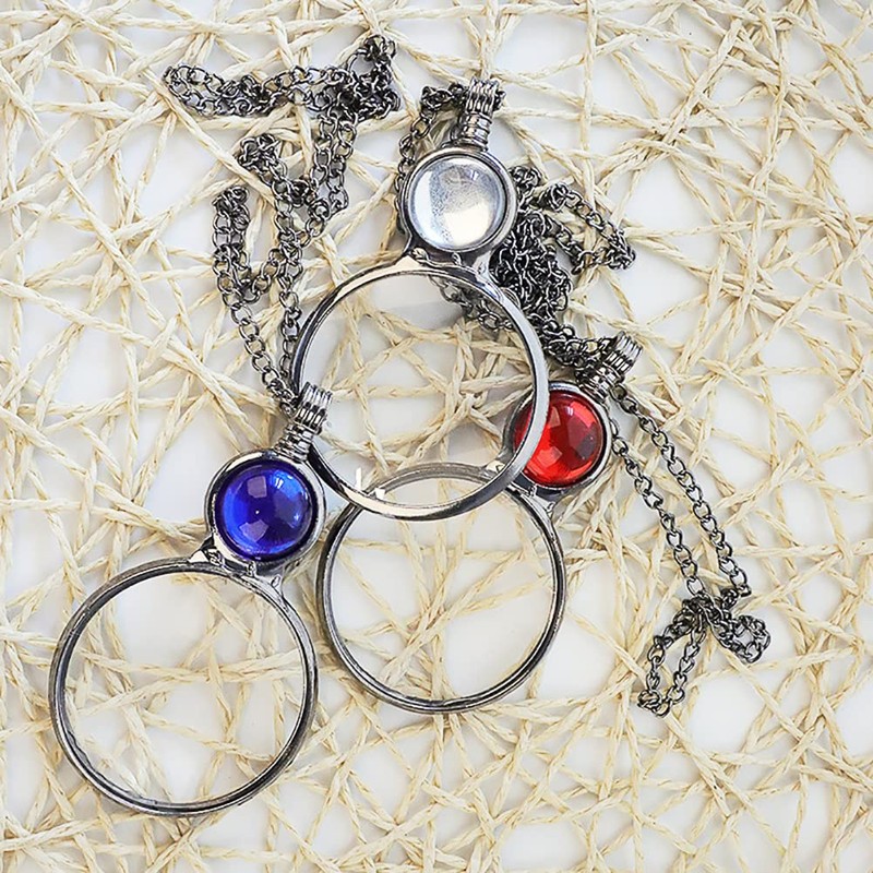 Huge DE 10X Magnifiers Necklace Magnifying Glass Magnification Lens Ladies