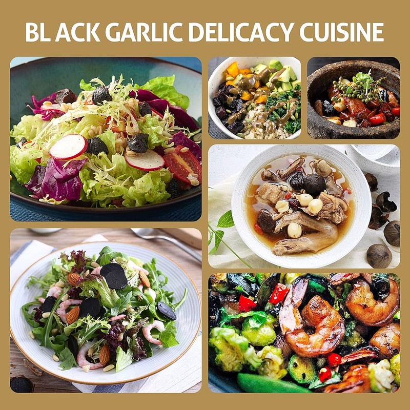 RioRand Black Garlic Whole & Peeled 90-Day Fermented No Added