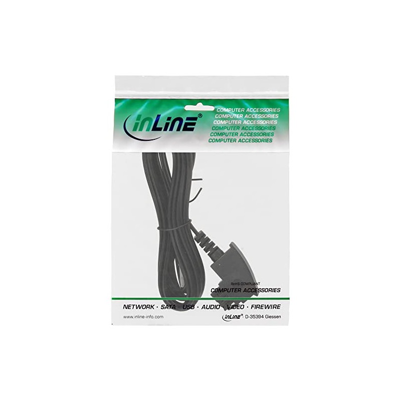 InLine 18502 TAE-F Cable for DSL Router, TAE-F Plug to