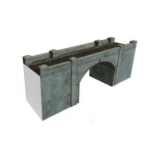 Superquick Blue Brick Bridge/Tunnel- 1/72 OO/HO - Card Model Kit