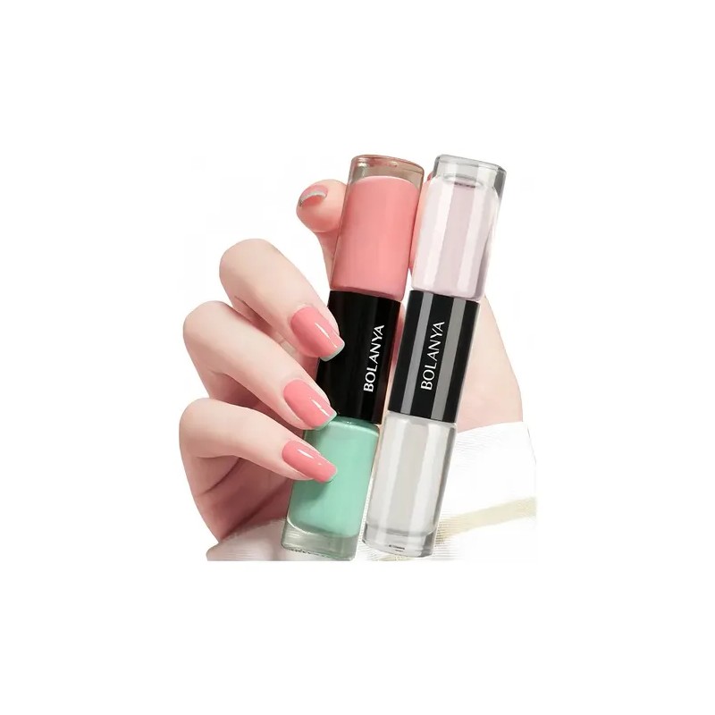 Esmalte De Uñas 4 En 1 Con Punta Doble,seca Al