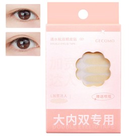 Gevlonecirly Double Eye Tape, 3 Types, Double Eye Tape, Mesh, 120 Sheets, Strong, Double Tape, Ultra Fine, Skin Color, Low Profile Mesh Tape, Includes Small Sprayer Bottle, V Tweezers, 1 Y-Stick (L#)