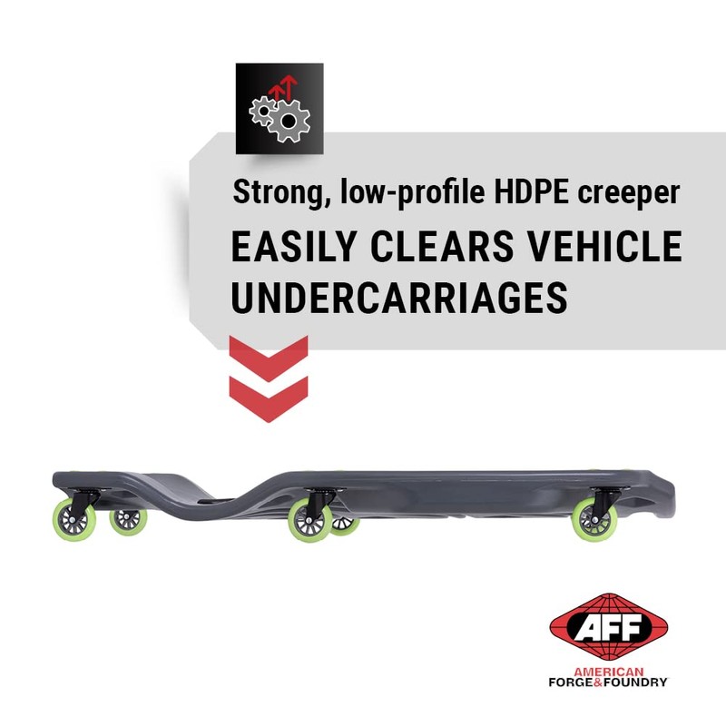 AFF Viking Mechanic's Creeper - Low Profile Ergonomic Design with
