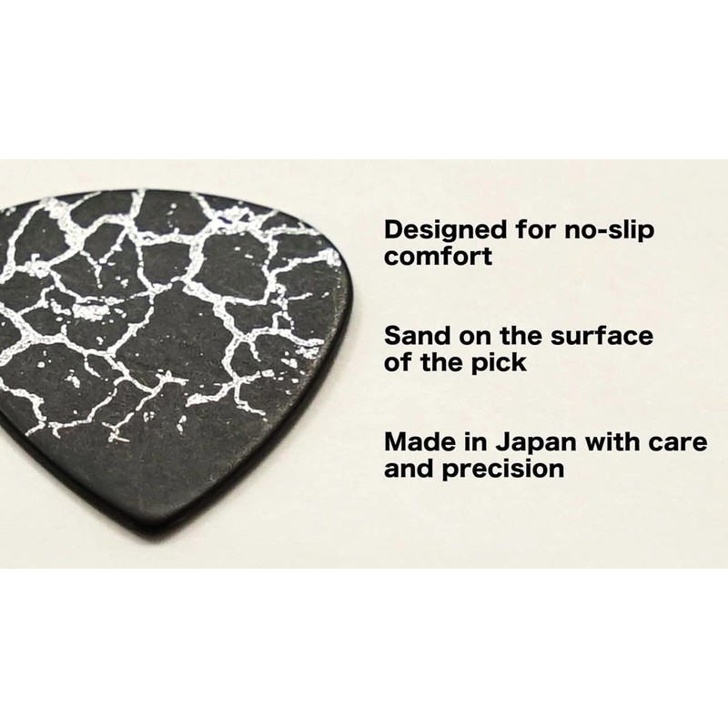 IBANEZ Flat Pick Sand Grip - Blue Pack of 6