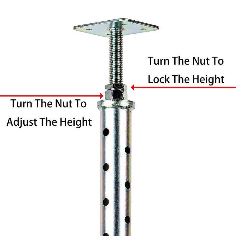 2 Pack Basement Floor Jack 20" - 33" Adjustable Jack