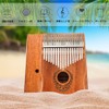 Kalimba 17 Key Mahogany Thumb Piano Beginner Set Tuning Hammer
