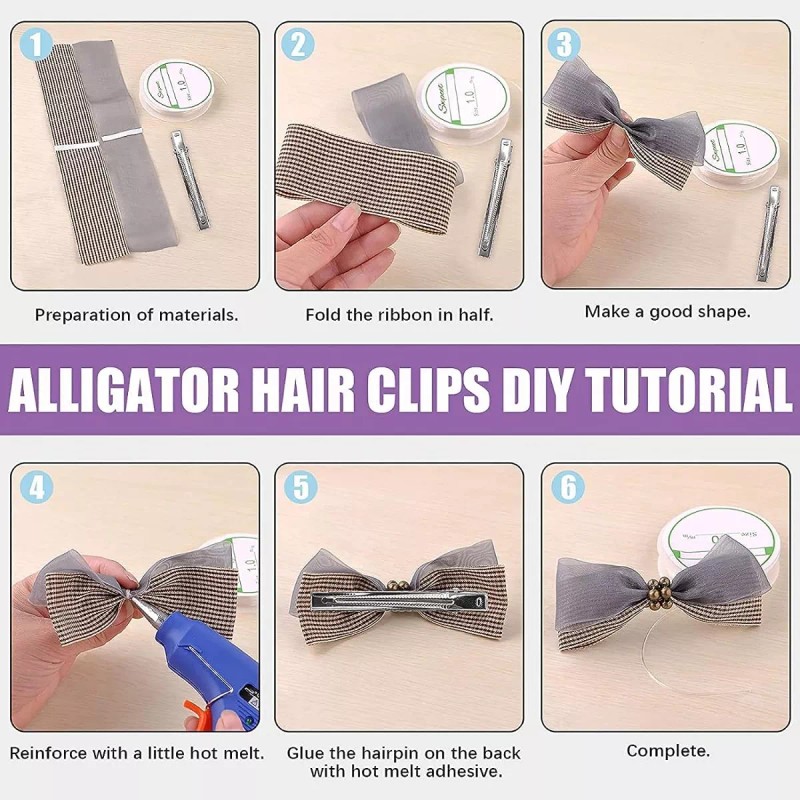 Selanusa Pinza Broche Pico De Garza Plano Para Cabello 5.5