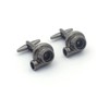 3D Gun Black Mini Turbo Cufflinks