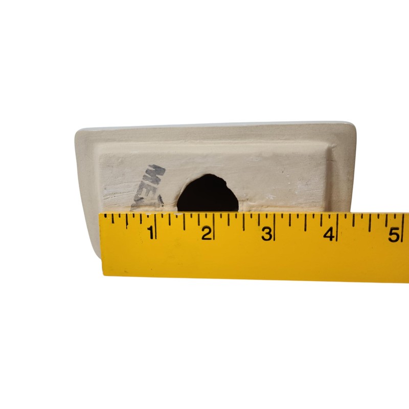 Vintage Snow White Ceramic Towel Bar Rod Rack Post Holder