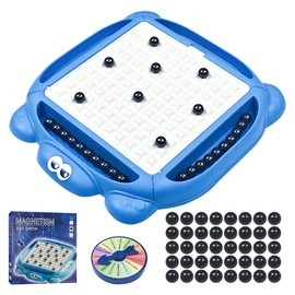 MZMSBAO Magnetic Chess Game, Magnet Board Game with Board and 40 Stones, Innovative Table Top Magnetic Strategy Puzzle Game for Kids Adults, Educational Multiplayer Games for Christmas Birthday Party