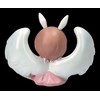 Pink Angel Figurine with Wings and Rabbit Ears, 10 cm