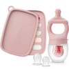 SAMiGO Baby Food Fruit Feeder and Breastmilk Popsicle Mold Set,