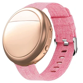 Lamshaw Compatible for Embr Wave 2 Band, Breathable Nylon Woven Fabric Replacement Accessory Strap Compatible for Embr Wave 2 Thermal Wristband (Pink)