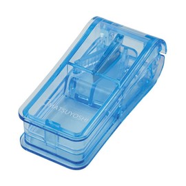 錠剤カッター ピルカッター 薬 カット 補助 MY-8100B 【ブルー】マツヨシ 携帯用