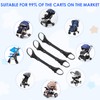 Pack of 3 Twin Pushchair Connectors, Double Pram Connectors Made