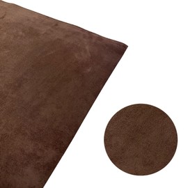 Teemall Dark Brown Suede Headliner Fabric with Foam Backing Automotive Roof Upholstery Headliner Fabric Craft Foam Backing for Car Replacement/Repair (60"×120")