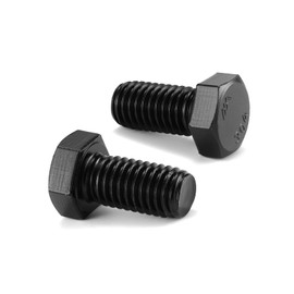 5/16-18 x 1" Hex Head Screw Bolt, 20Pcs 18-8 (304) Stainless Steel, Fully Threaded,Black Oxide by SG TZH