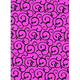 Wilton Pink/Black Scrolls Sugar Sheet