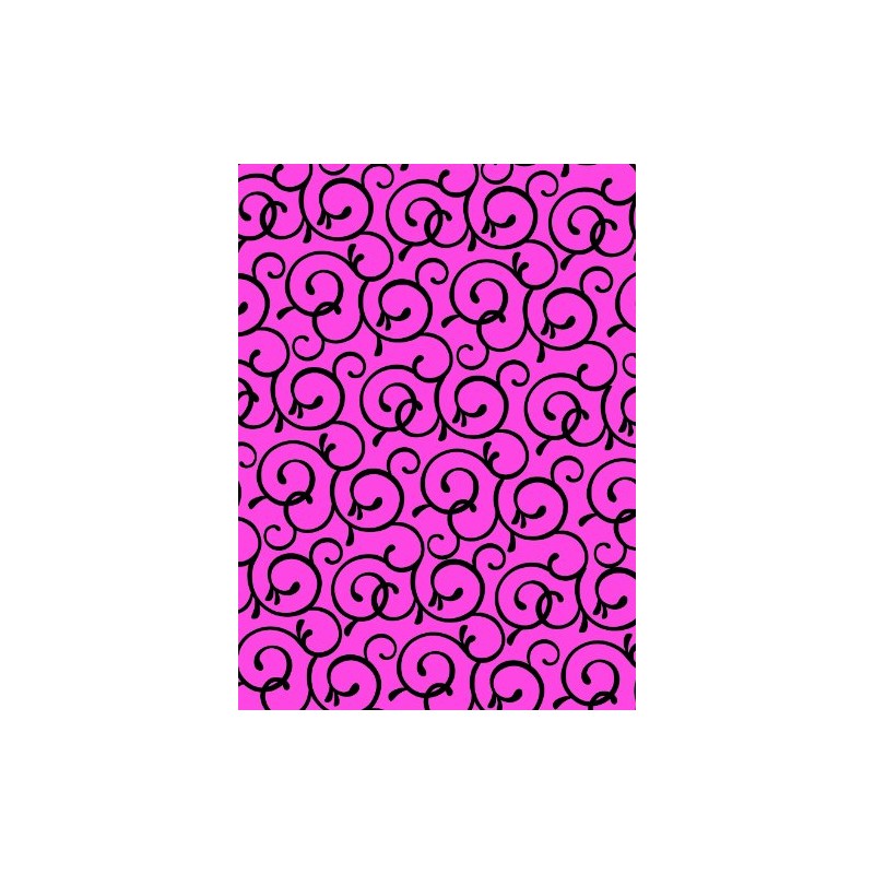 Wilton Pink/Black Scrolls Sugar Sheet
